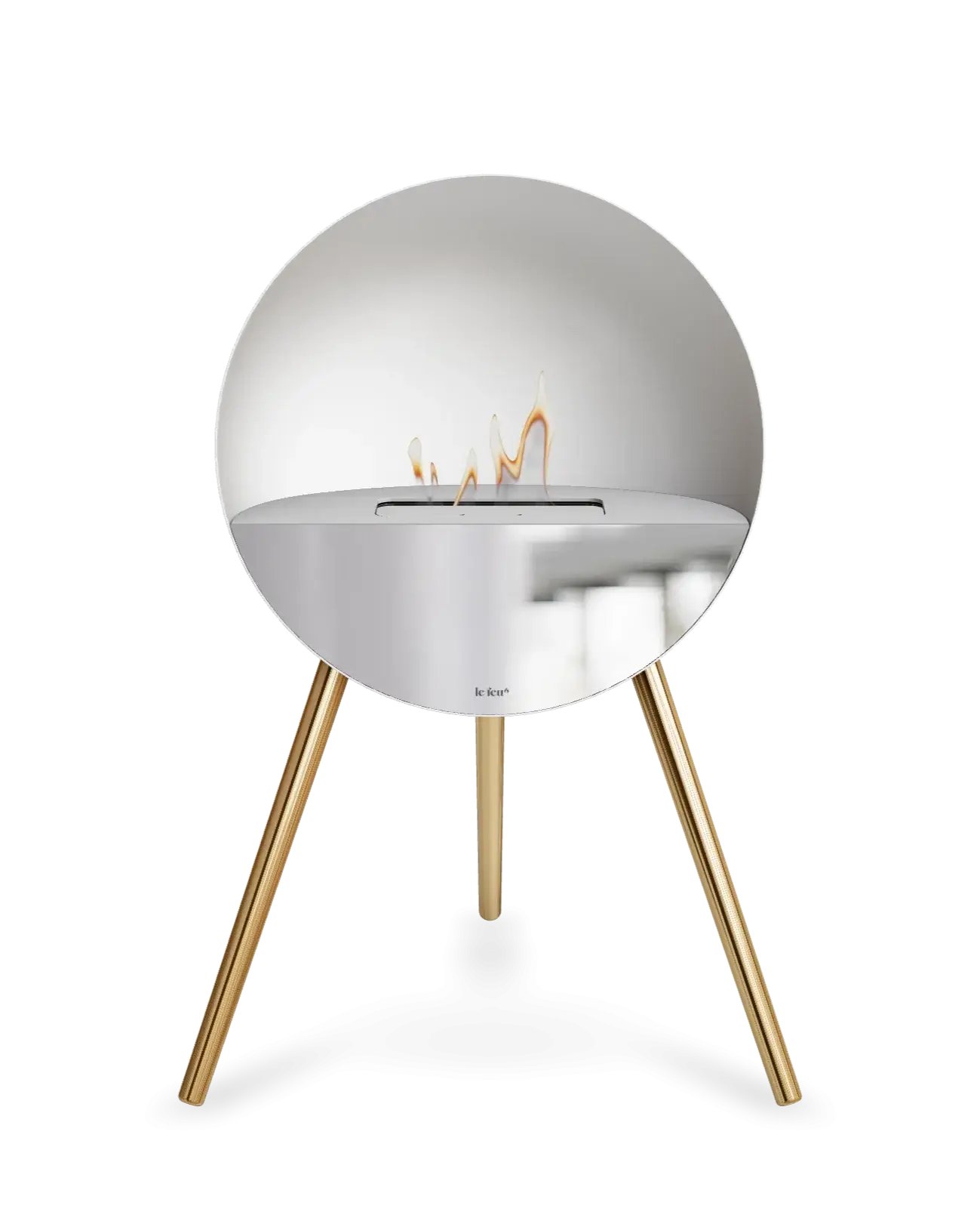 Freestanding Bioethanol Fireplace Le Feu Eye - White