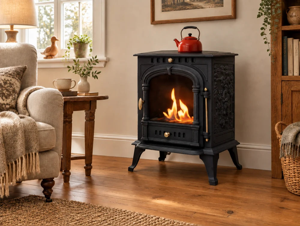 Bergen - Cast Iron Bioethanol Fireplace