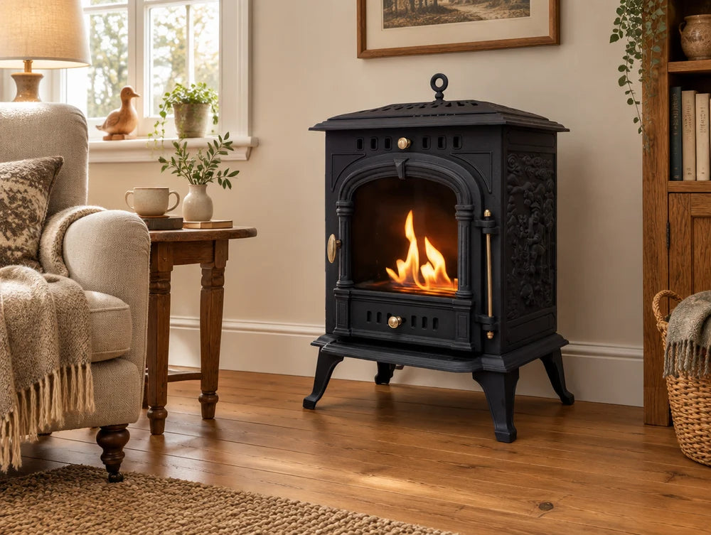 Bergen - Cast Iron Bioethanol Fireplace
