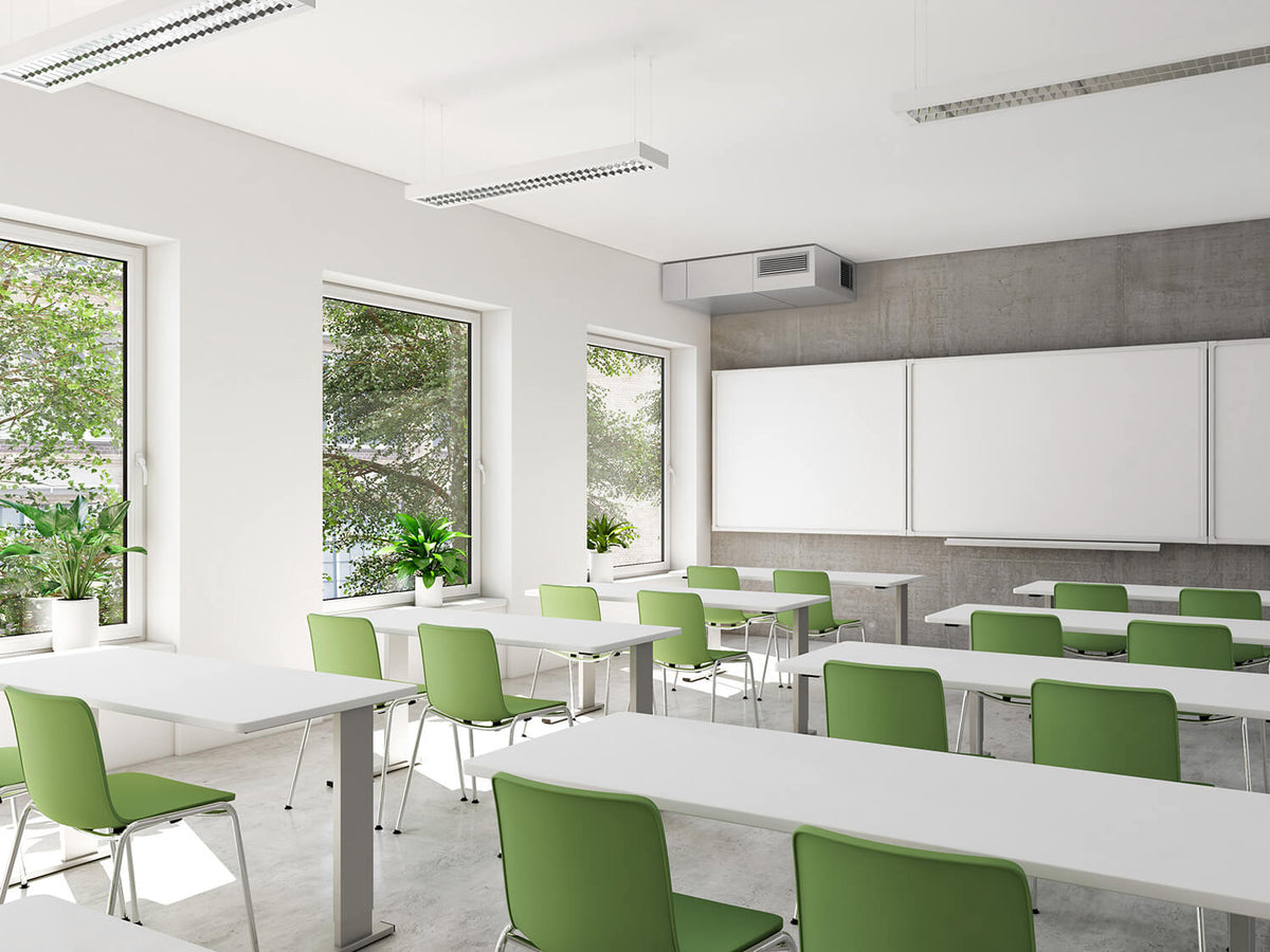 Helty Flow 800 (Version Pure) Decentralised Commercial MVHR System for Schools & Offices