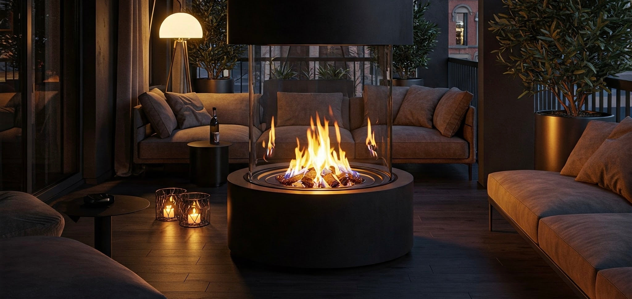 DALEX Radius 900 Automatic Bioethanol Fireplace