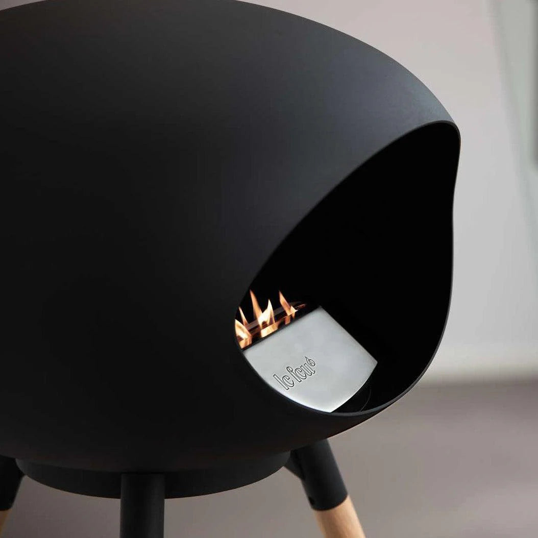 Freestanding Bioethanol Fireplace Le Feu Dome Ground - Black