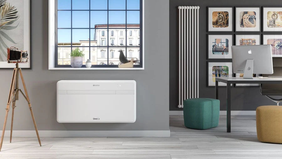 NEW 2025 Olimpia Splendid Unico EVO 30 HP EVANX Inverter 11000 BTU 3.1 kW All-in-One Air Conditioning Unit with WiFi + 2 kW low temp heater