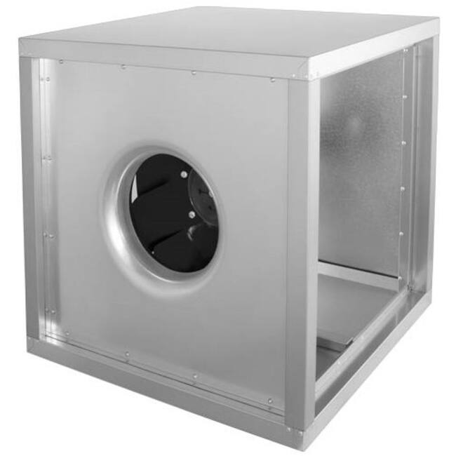 RUCK MPC insulated fan box with external motor and grease drip tray for restaurant ventilation