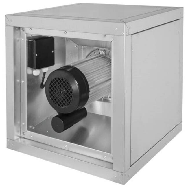 RUCK MPC series insulated fan box for restaurants with external motor and grease drip tray