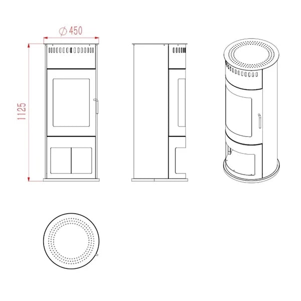 Washington - Bioethanol Wood-burning Stove