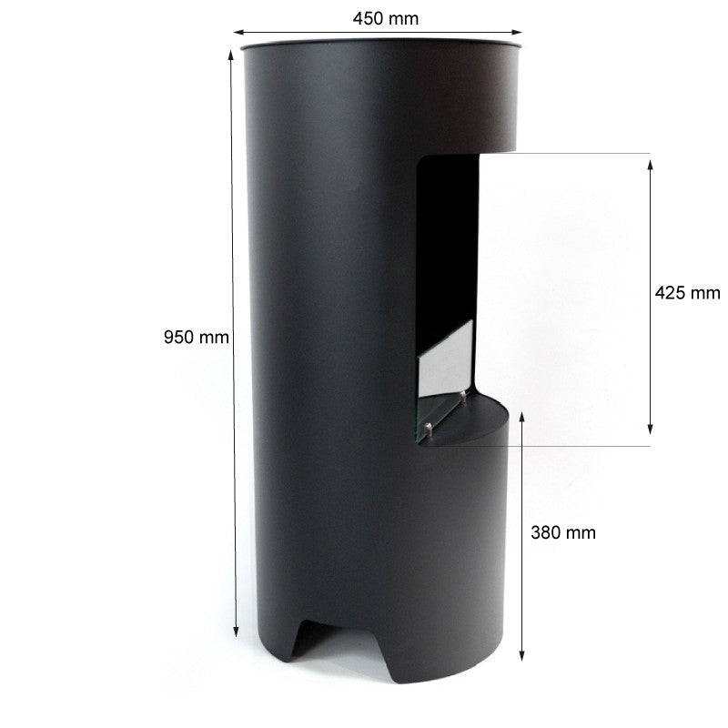 Montgomery Black - Open Bioethanol Wood-stove