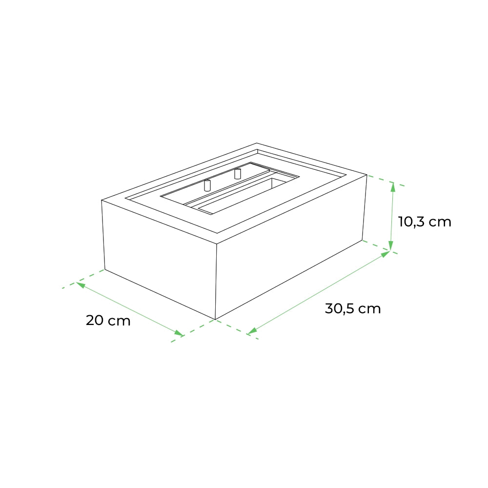 Bioethanol Fireplace Insert - 30.5 cm