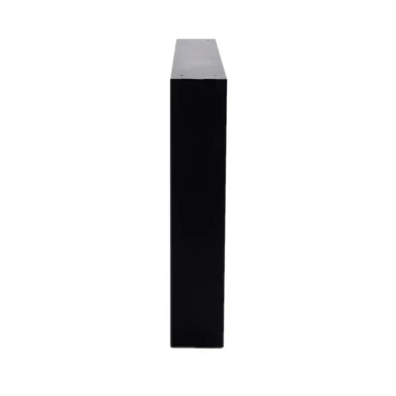 Side view of the Fireplace Foco Two 800 Ultra Slim displaying its sleek black design and ultra-slim profile.