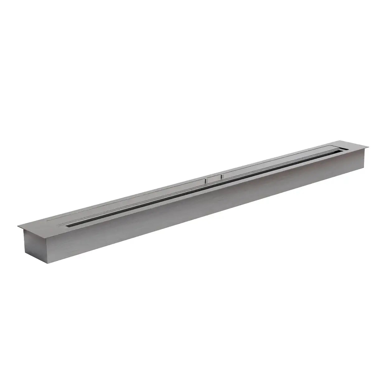 Stainless steel Superior 6.0L ethanol burner, 120 cm long, ideal for DIY bioethanol fireplace projects.