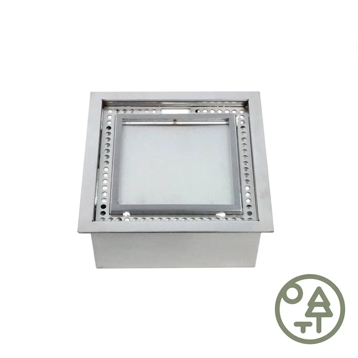 Outdoor 5 liter square bioethanol burner, high-quality design for outdoor use, by ScandiFlames.
