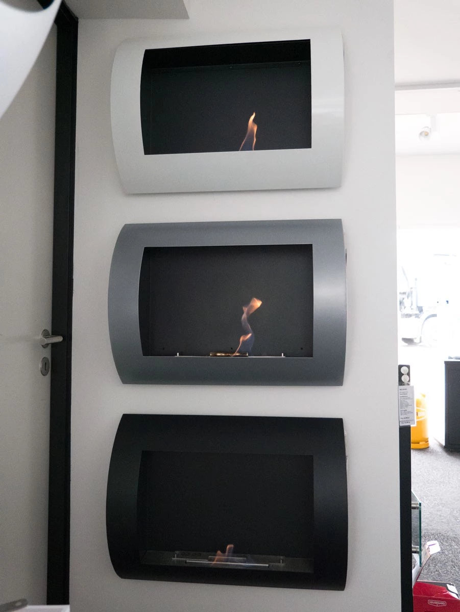 Ocean - White Bio Wall Fireplace