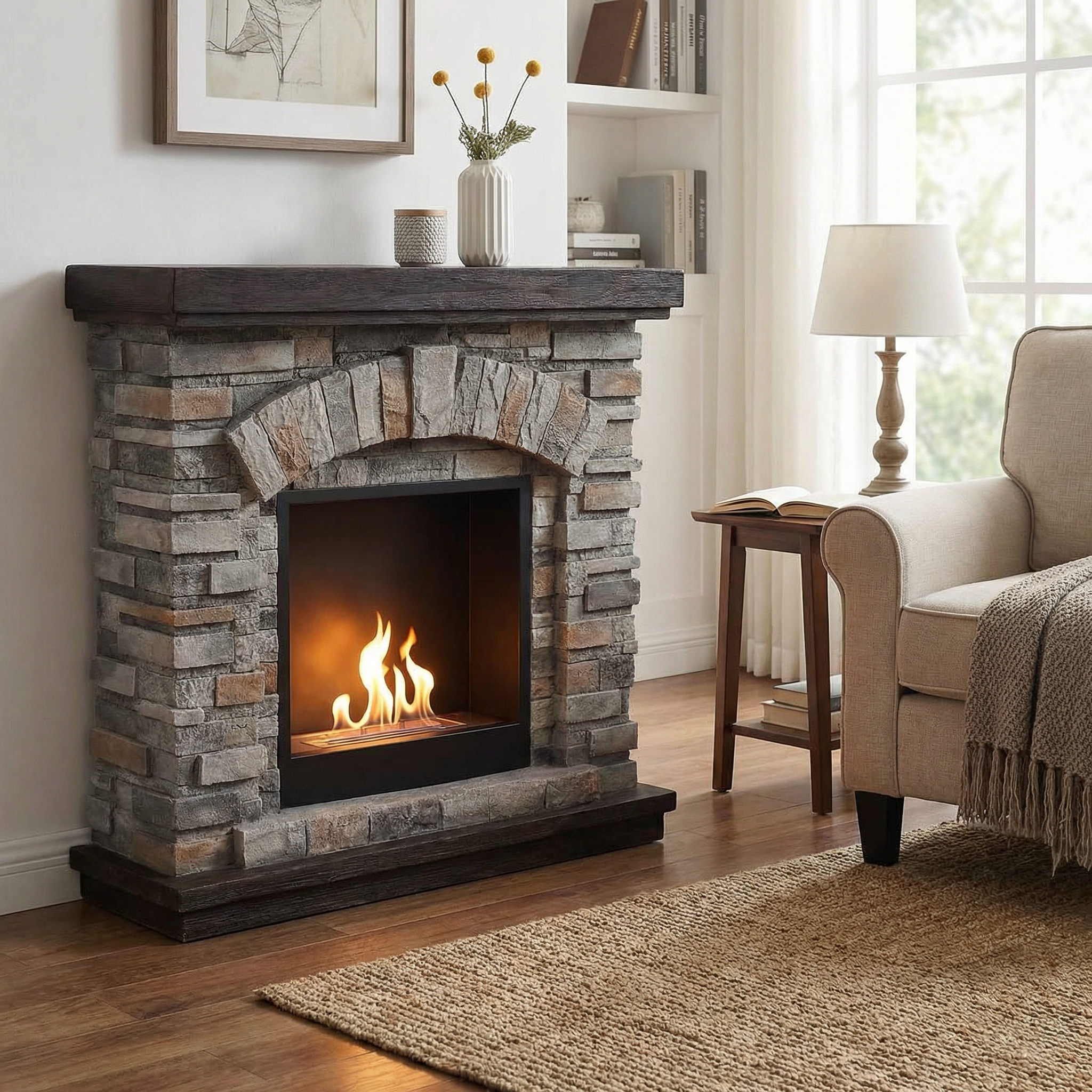 Ask Freestanding Bioethanol Fireplace