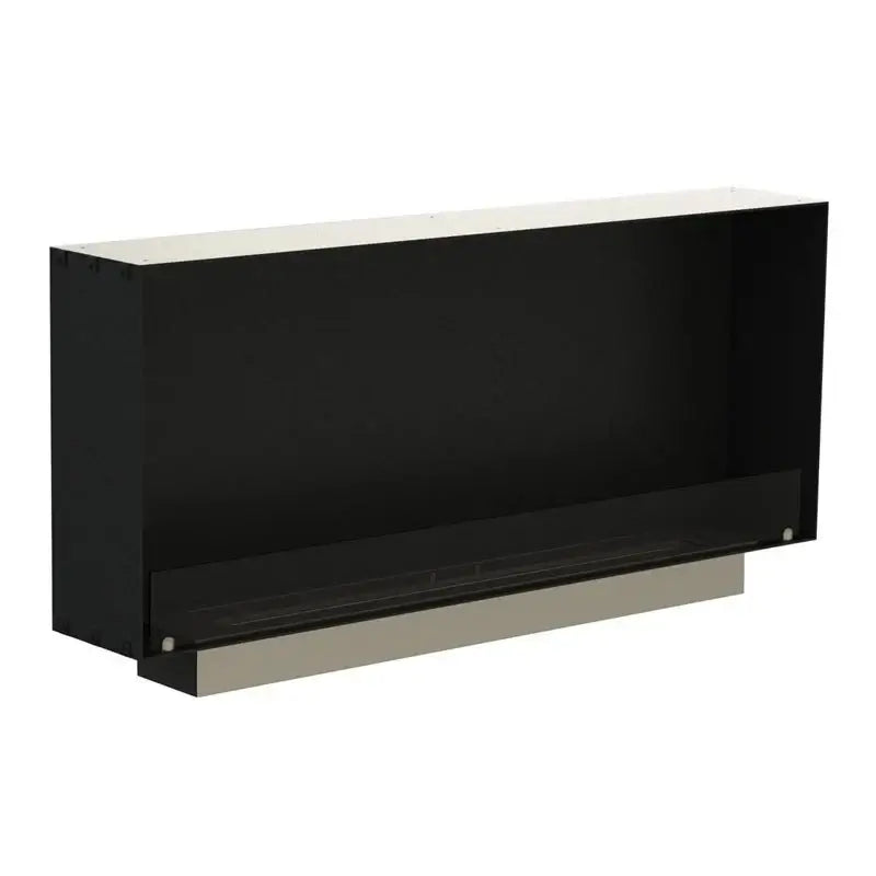 Modern built-in bioethanol fireplace Foco One 1200 Slim, designed for stylish space-saving installation.