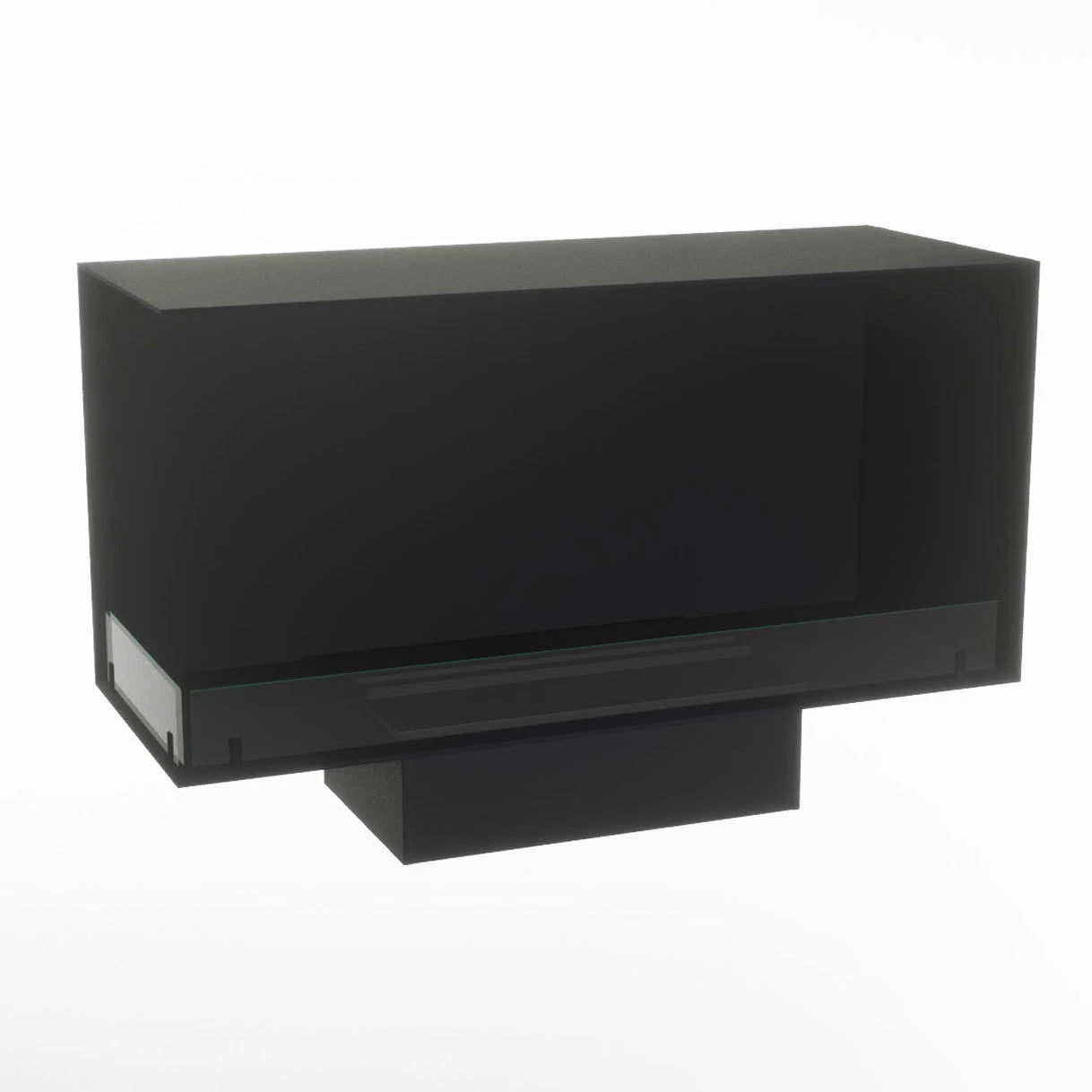 Foco Myst Corner Left 1000 water vapour fireplace design, modern eco-friendly alternative to traditional fireplaces.