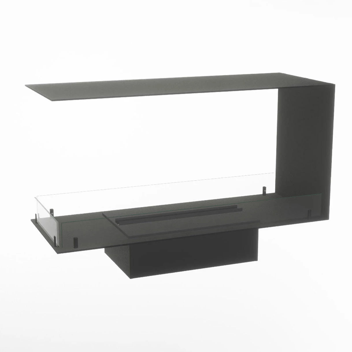 Foco Myst Room Divider 1000, modern water vapour fireplace with sleek design for contemporary living spaces.