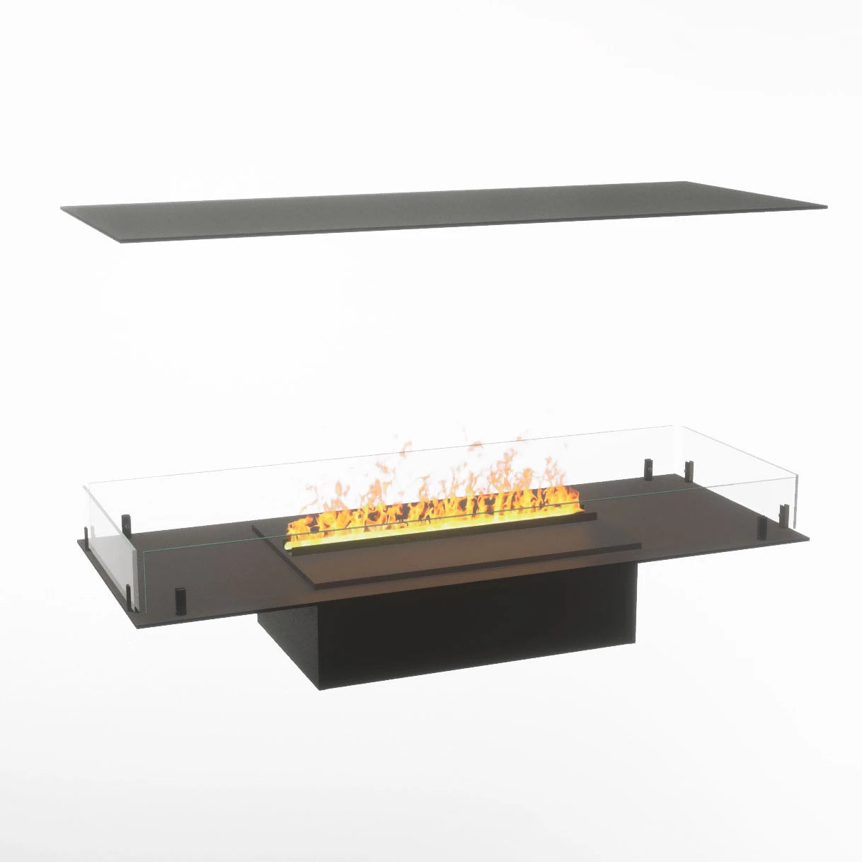 Foco Myst Four 1000 Fireplace Insert with Dimplex Cassette