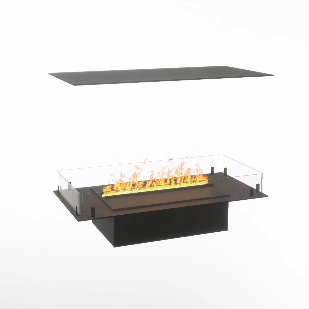 Foco Myst Four 800 Fireplace Insert with Dimplex Cassette