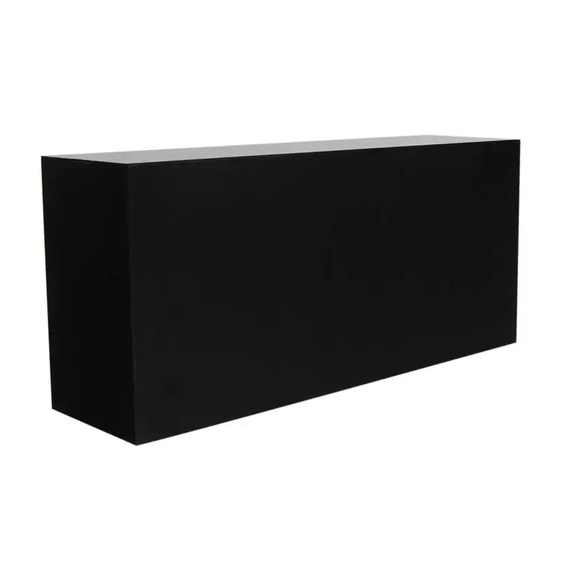 Minimalist black rectangular block, perfect for modern interior decor or as a base for a bioethanol fireplace.