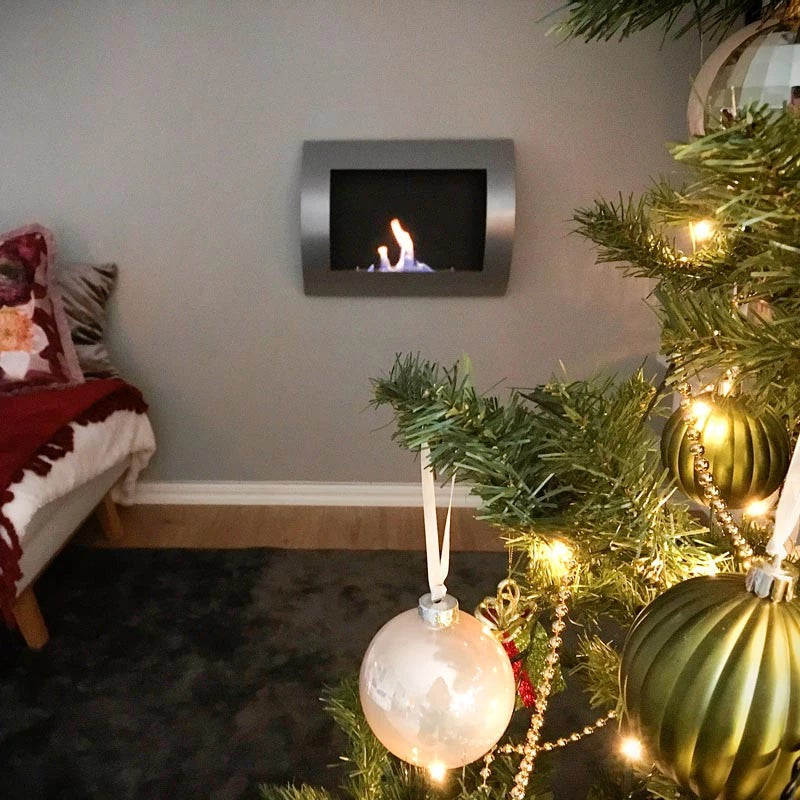 Ocean - Stainless Steel Bio Wall Fireplace