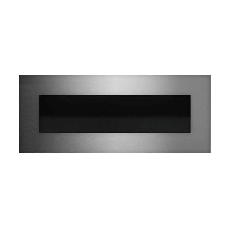 Icon Fires Nero 1150 Wall Fire - Brushed Steel