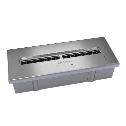 Icon Fires Mid Burner 614 Steel bioethanol burner with adjustable flame for home and office use.