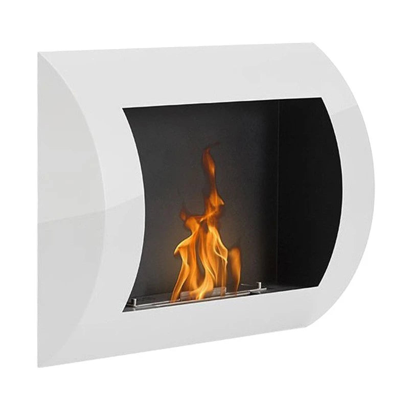 Ocean - White Bio Wall Fireplace