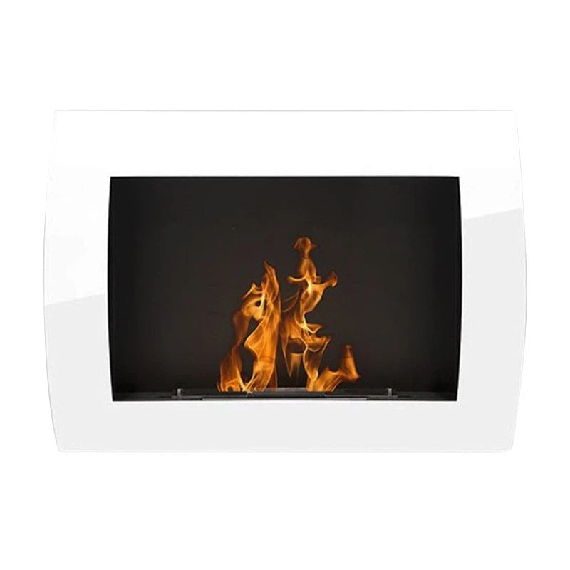 Ocean - White Bio Wall Fireplace