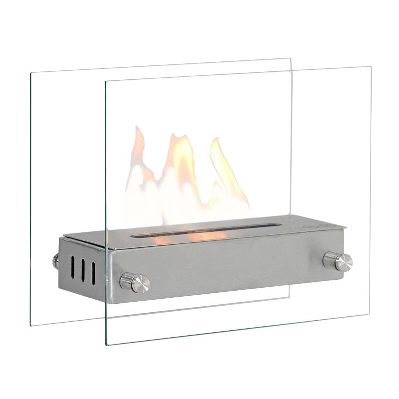 Kensington - Bio Fireplace - Steel and Glass