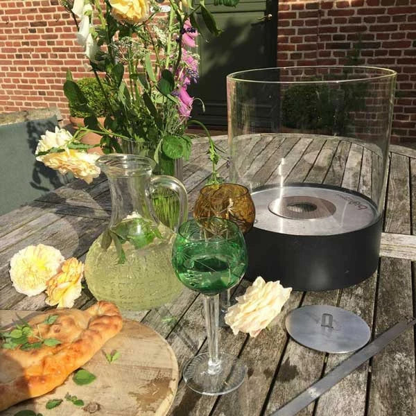 Southwark Black - Round Tabletop Bioethanol Fireplace