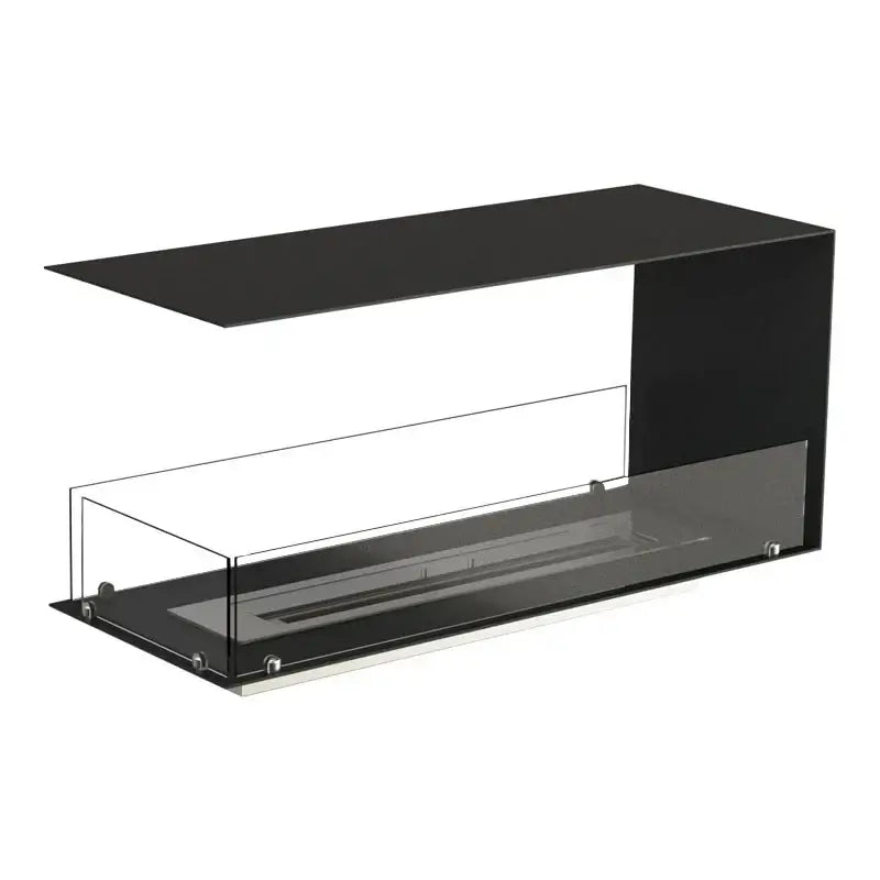 Bioethanol fireplace insert with modern design, clean lines, and built-in ethanol burner for eco-friendly heating.