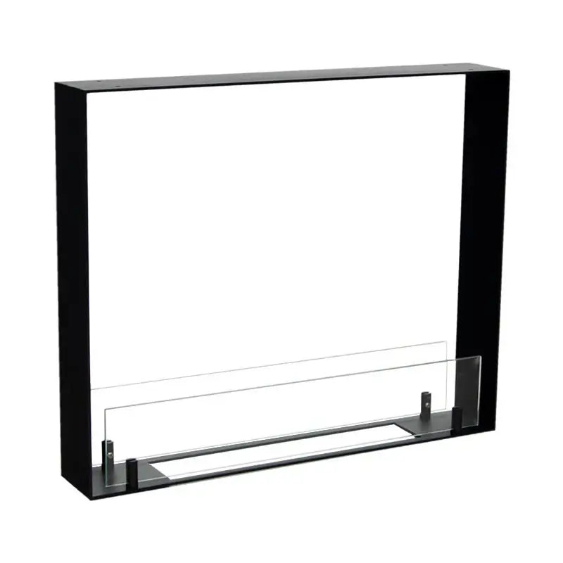 Sleek and modern Foco Two 600 Ultra Slim bioethanol fireplace insert, designed for narrow spaces.