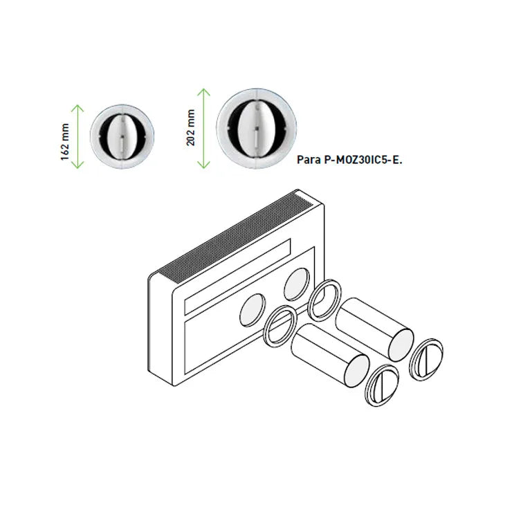 Panasonic RAC Solo Compact 2.0 kW All-in-One Air Conditioner & Heat Pump P-MOZ20IC5-UK