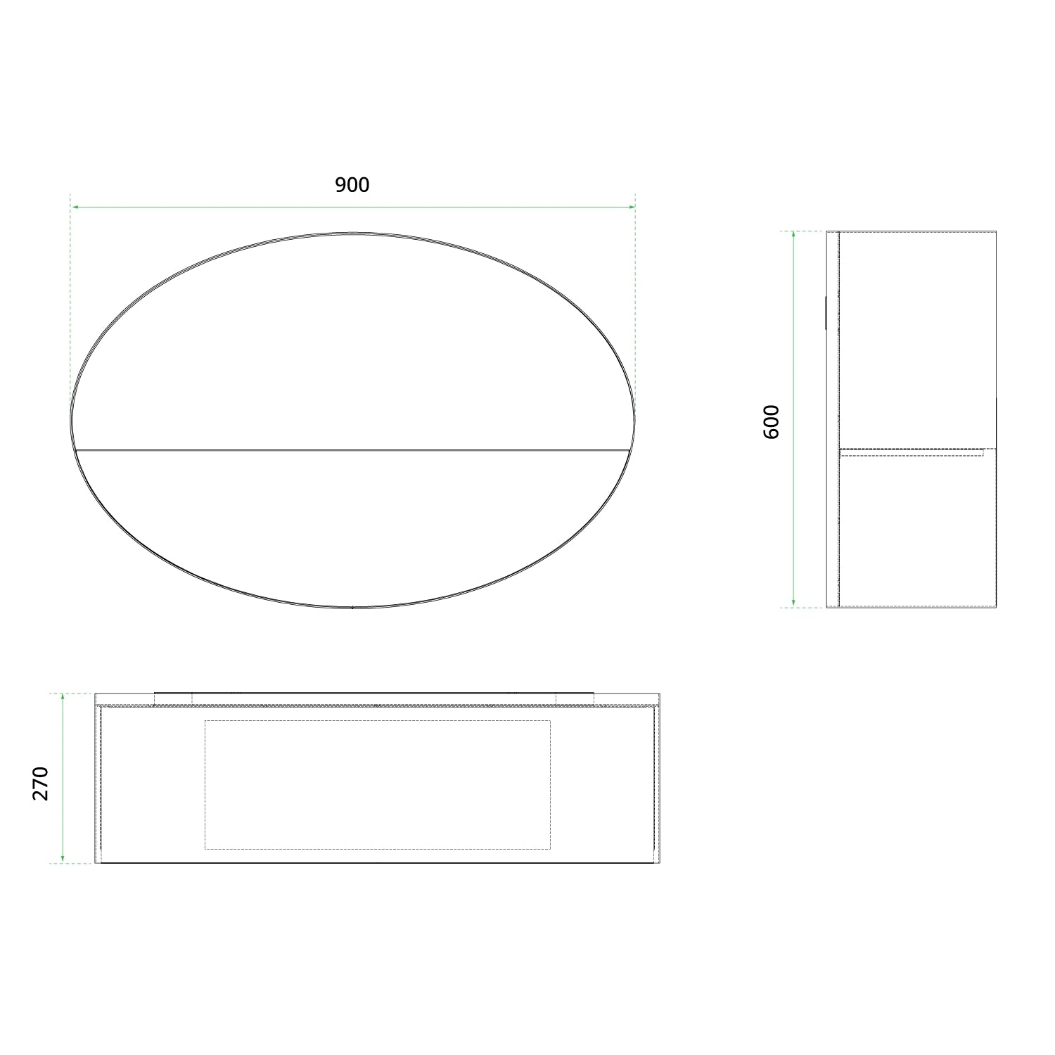 Kjos - Wall-mounted Water Vapour Fireplace in White