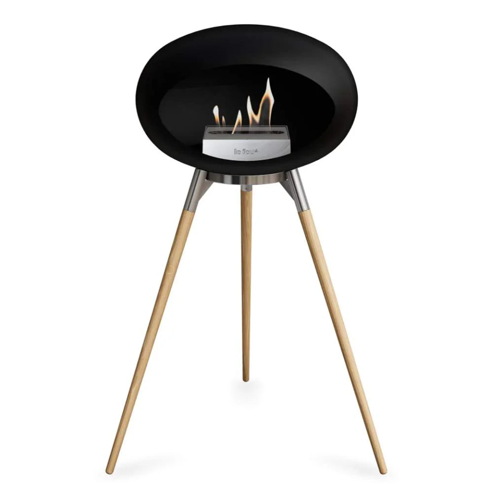 Freestanding Bioethanol Fireplace Le Feu Dome Ground - Black