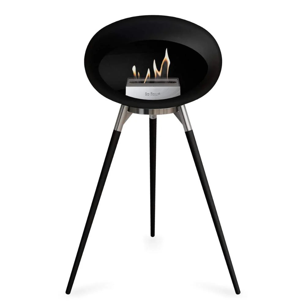 Freestanding Bioethanol Fireplace Le Feu Dome Ground - Black