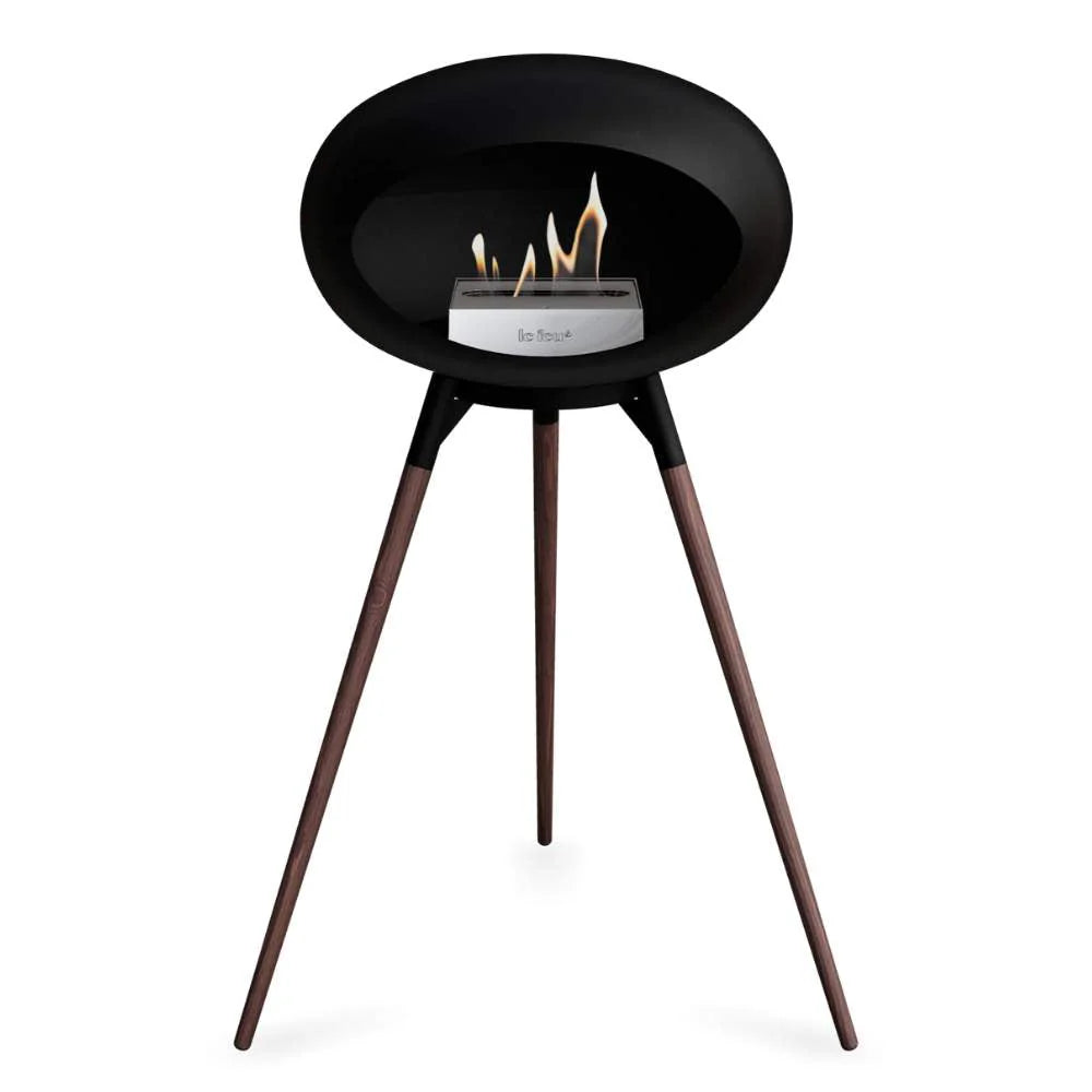 Freestanding Bioethanol Fireplace Le Feu Dome Ground - Black