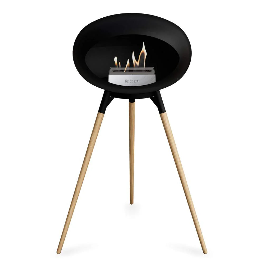 Freestanding Bioethanol Fireplace Le Feu Dome Ground - Black
