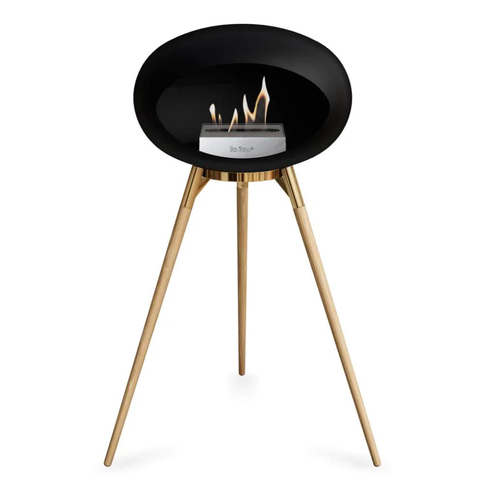 Freestanding Bioethanol Fireplace Le Feu Dome Ground - Black