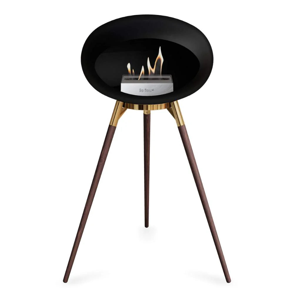 Freestanding Bioethanol Fireplace Le Feu Dome Ground - Black