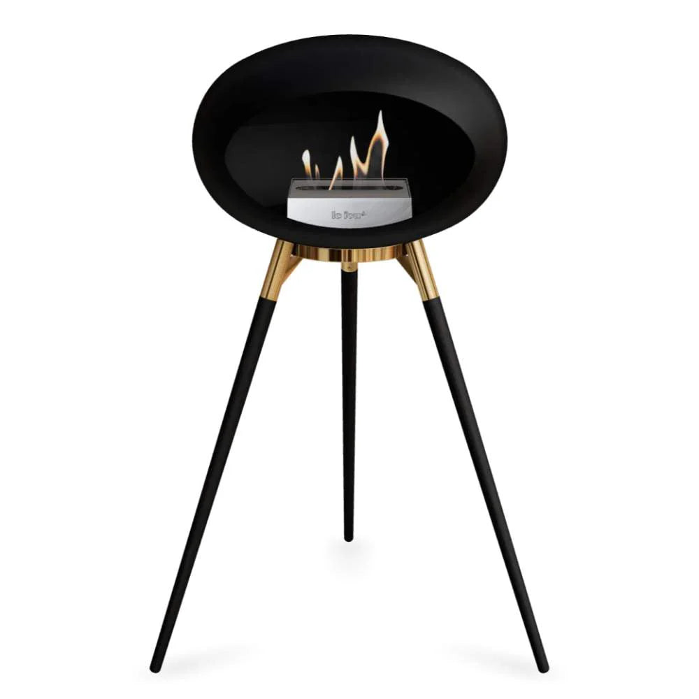 Freestanding Bioethanol Fireplace Le Feu Dome Ground - Black
