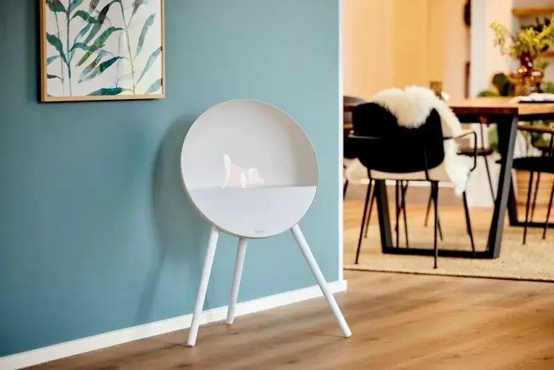 Freestanding Bioethanol Fireplace Le Feu Eye - White