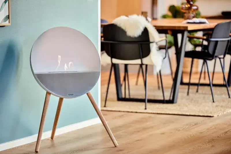 Freestanding Bioethanol Fireplace Le Feu Eye - White