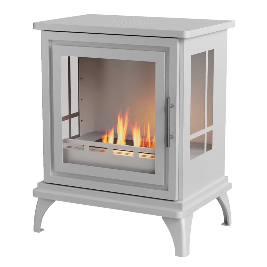 Nashville - White Freestanding Bioethanol Stove