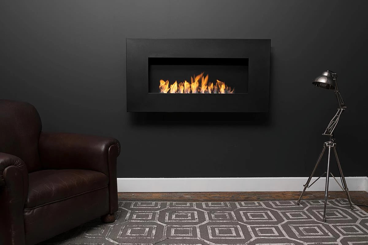 Icon Fires Nero 1150 Wall Fire - Black
