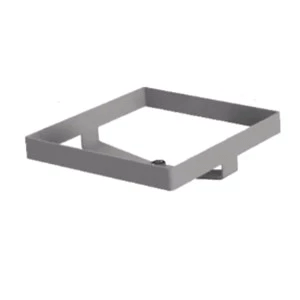 Removable support bracket for Cocoon burner, designed for stability during fireplace use.