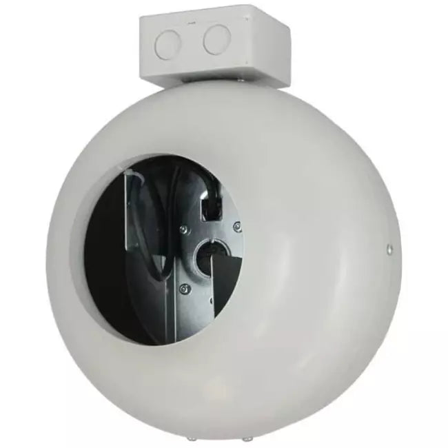 Ruck RS 160 10 inline duct fan with thermal protection and white housing for efficient airflow.