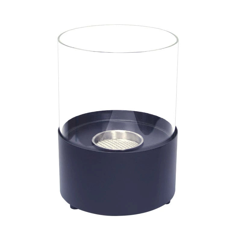 Kennington Round Tabletop Bioethanol Fireplace - Black