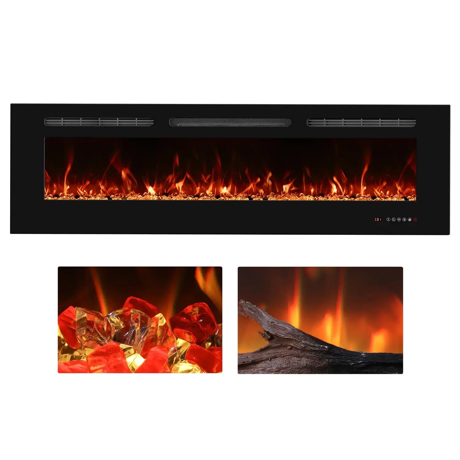 Titanite 152 cm - Built-in Fireplace Insert
