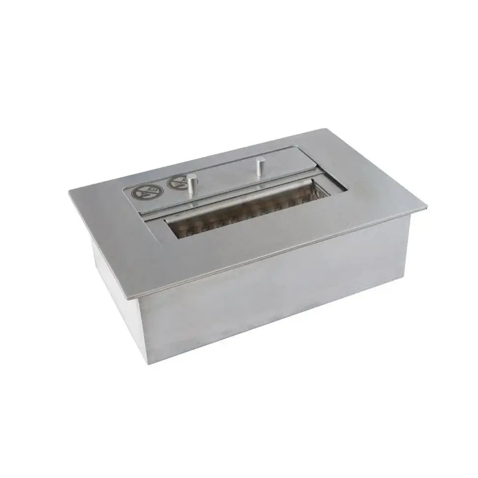 1.3 Liter Premium Bioethanol Burner by ScandiFlames, 24 cm stainless steel design for indoor use.